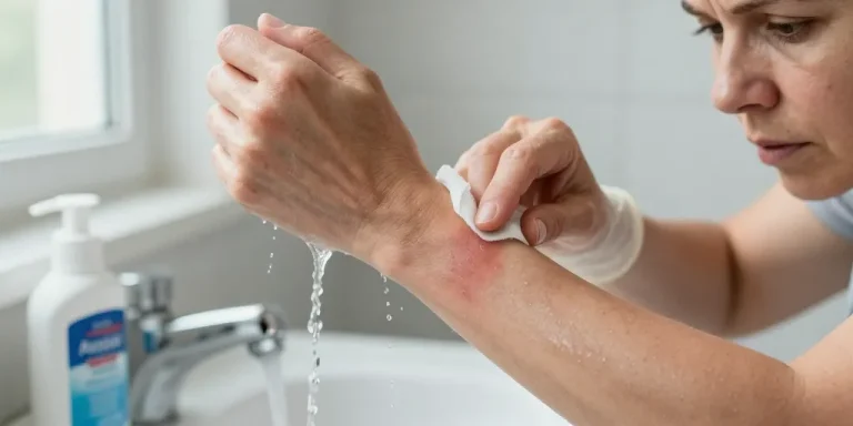 eau de javel sur la peau