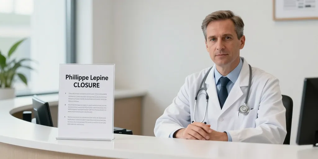 Dr Philippe Lepine : les informations sur la fermeture et le suivi médical